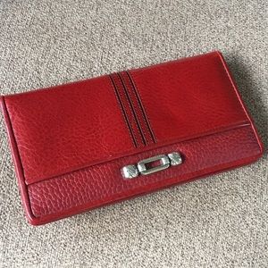 BRIGHTON Wallet burgundy, like-new condition! LOVE